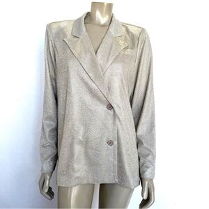 LE LIS Elegant Silver Women's Blazer